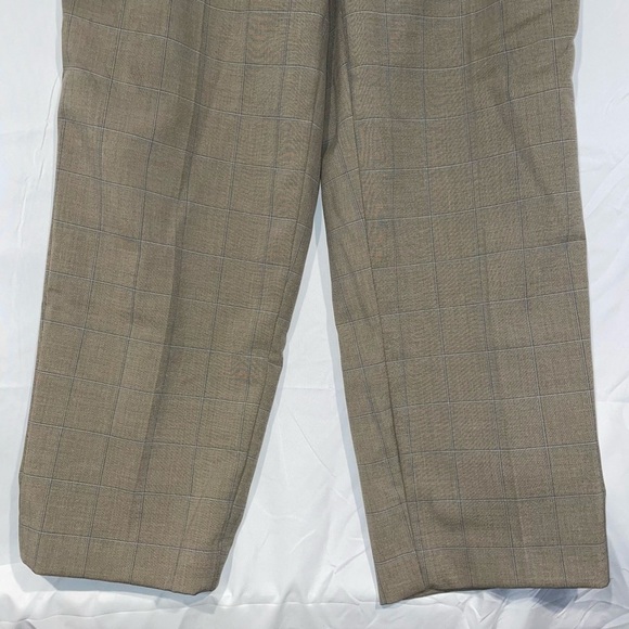Talbots Trousers Classic Fit Stretch Dress Pants Plaid Striped Straight Leg - Picture 8 of 10